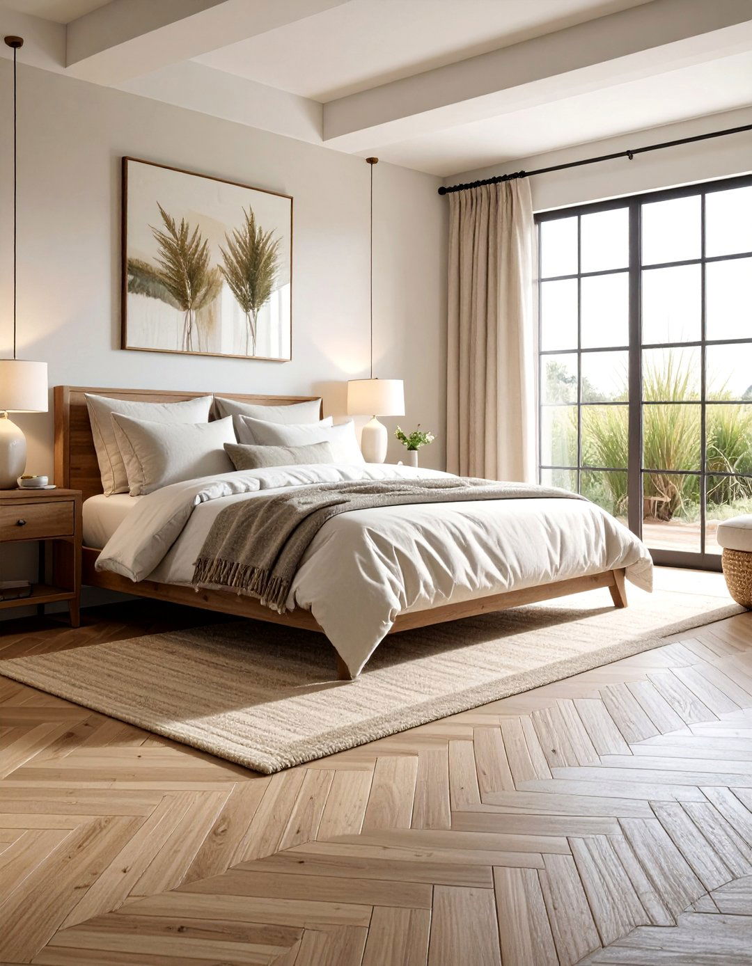 Natural Seagrass or Jute Flooring - 40 Farmhouse Flooring Ideas to Enhance Your Home's Charm