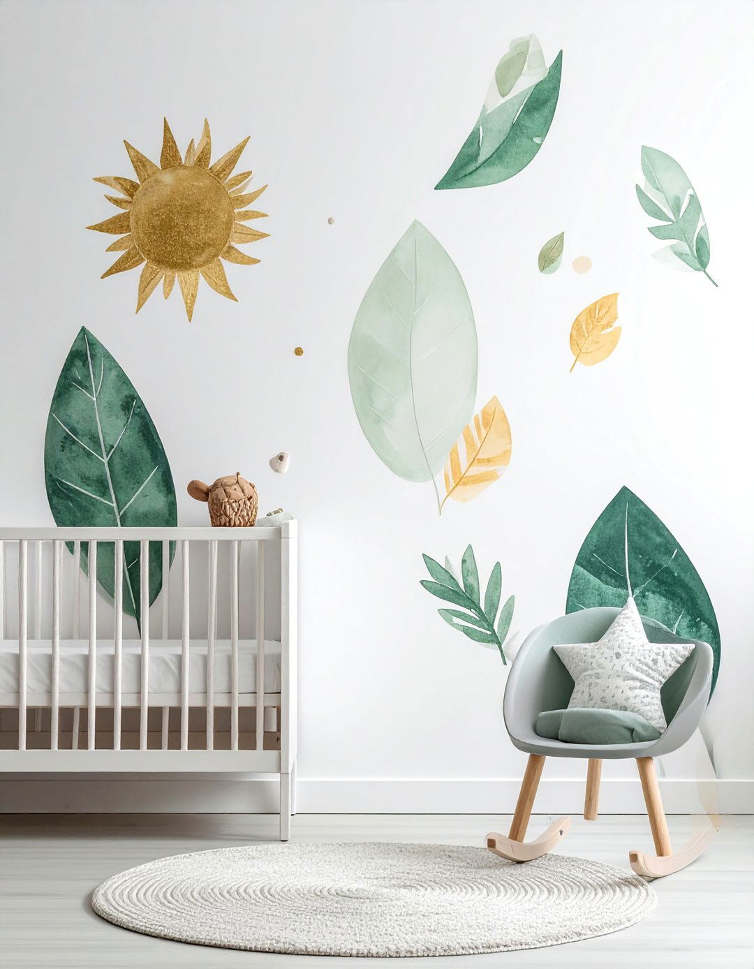 Nature Inspired Wall Decals for a Boho Toddler Room - 20 Boho Toddler Room Ideas for a Chic and Playful Space