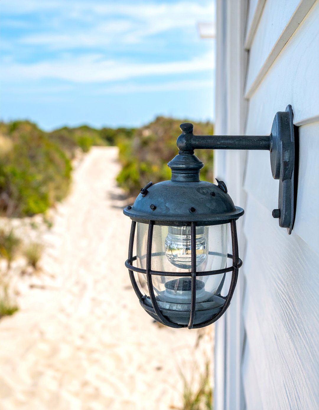 Nautical Style Bulkhead Lights - 20 Front Porch Lighting Ideas to Enhance Your Home's Curb Appeal
