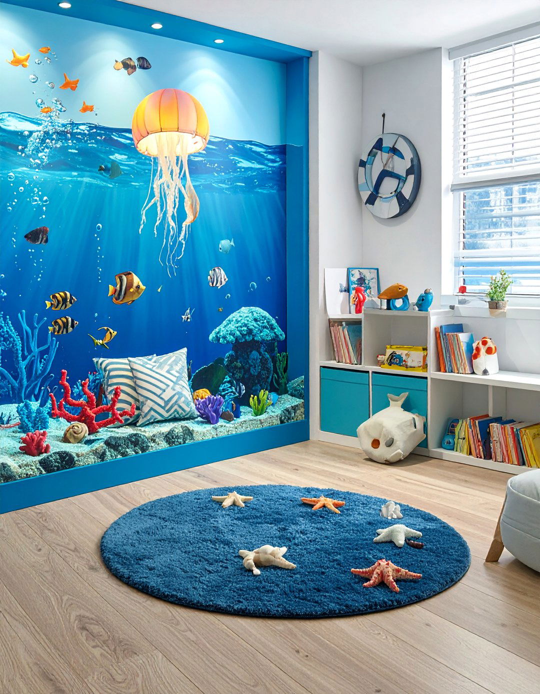 Ocean Underwater World - 40 Fun and Functional Playroom Ideas for Kids