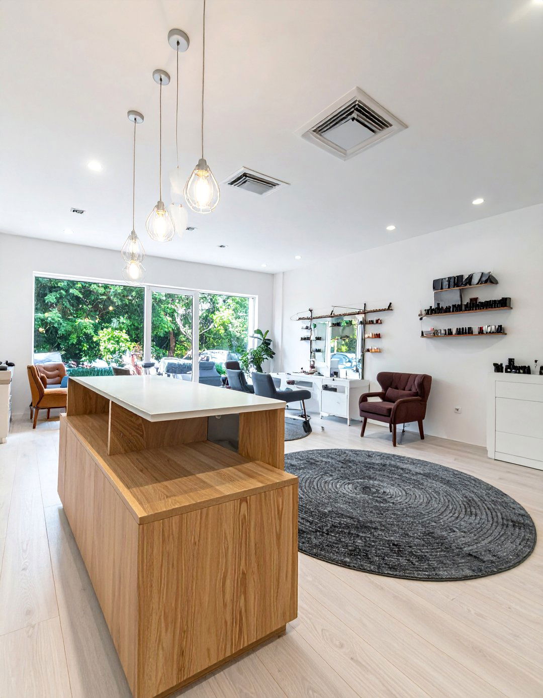 Open Concept Layout with Defined Zone Nail Salon Design - 30 Nail Salon Interior Design Ideas for a Chic Look