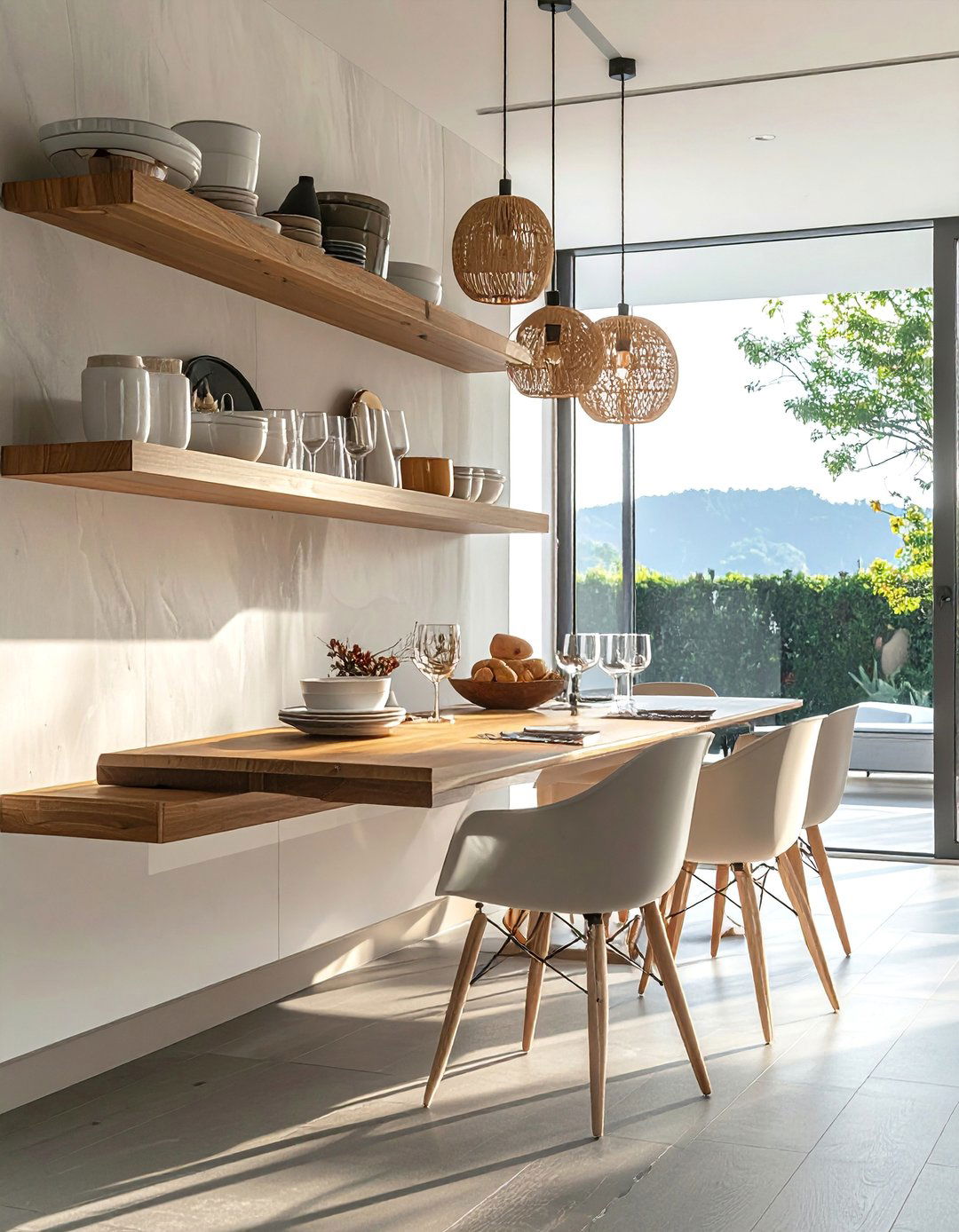 Open Shelving Storage Solutions - 40 Dining Room Decor Ideas to Elevate Your Meals