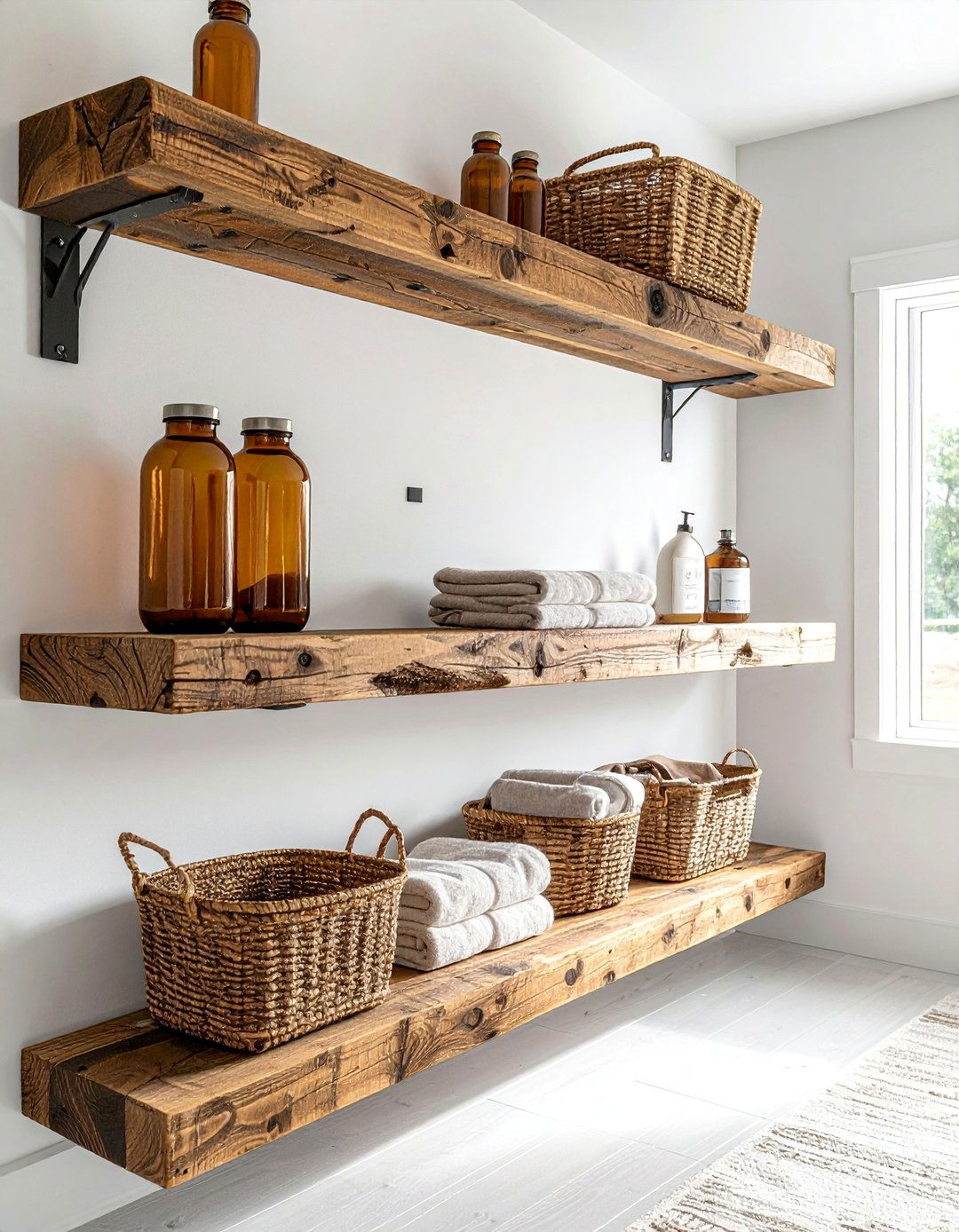 Open Shelving with Curated Decor - 30 Luxury Modern Laundry Room Ideas for Stylish Homes