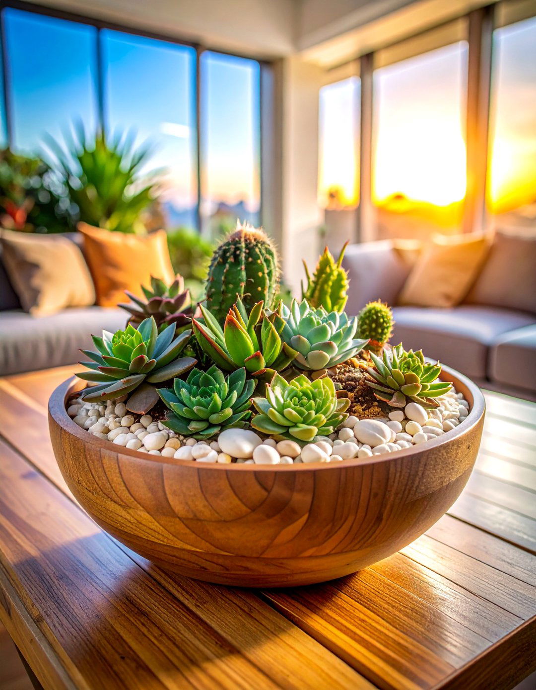 Open Succulent Bowl Terrarium - 40 Terrarium Ideas to Bring Nature Indoors