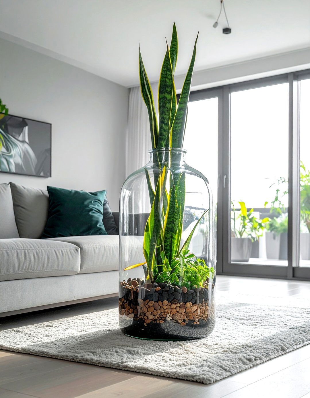 Open Top Bottle Garden Terrarium - 40 Terrarium Ideas to Bring Nature Indoors