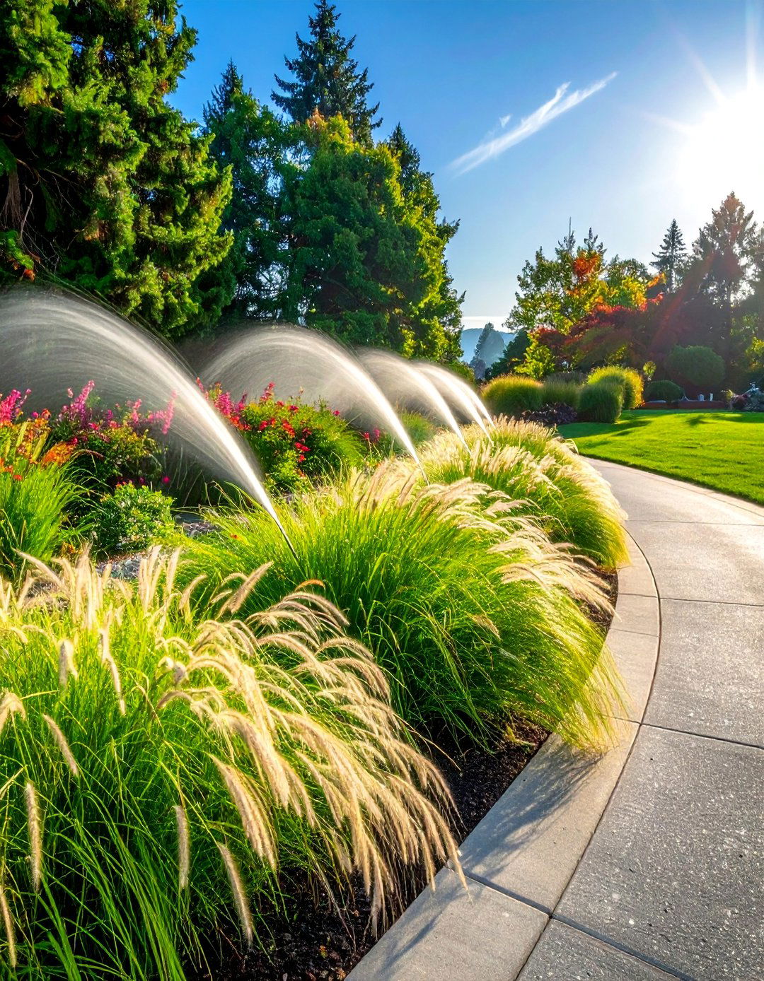 Ornamental Grass Borders - 30 Driveway Edging Ideas to Enhance Your Curb Appeal
