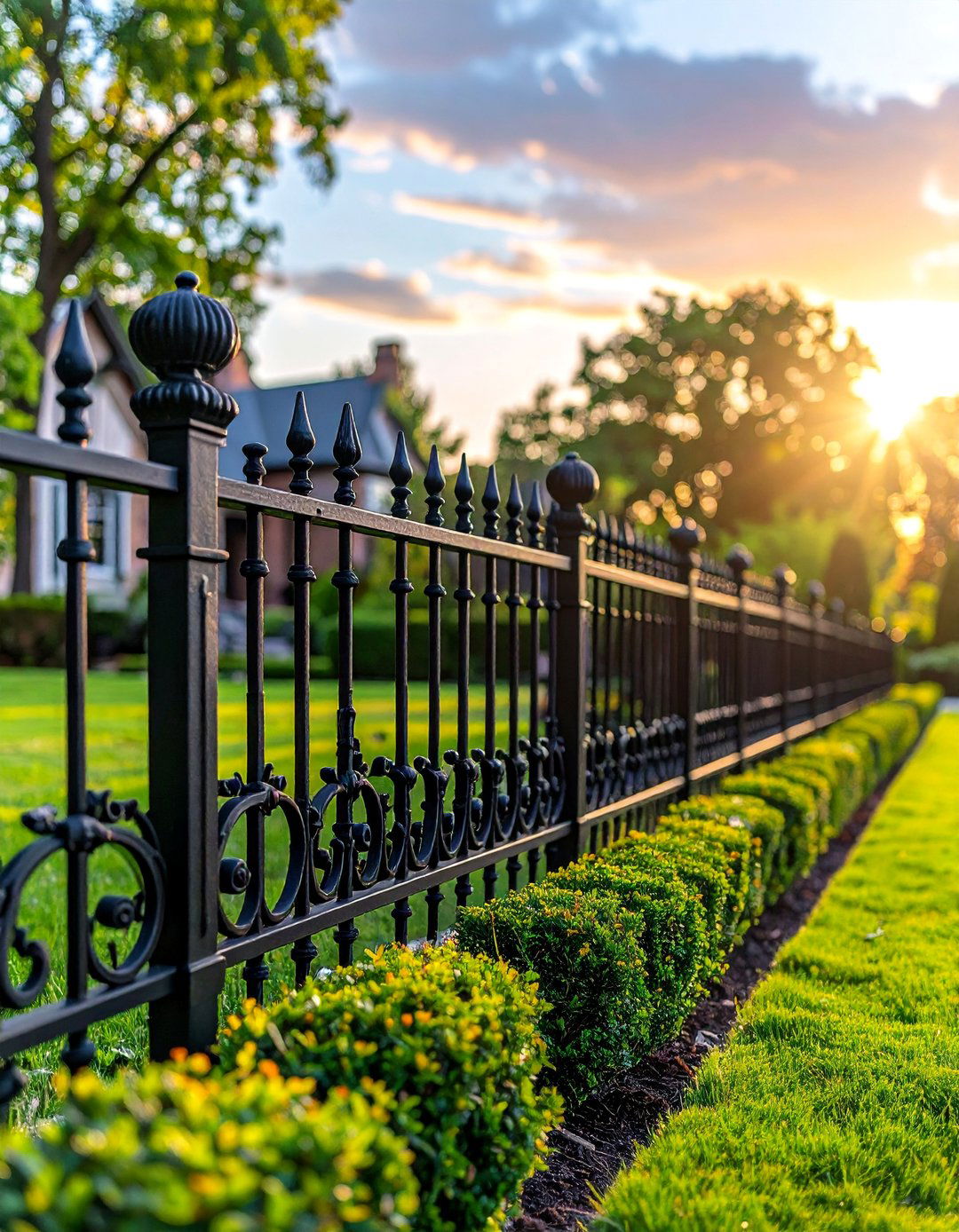 Ornamental Iron Garden Fence - 40 Garden Fence Ideas to Enhance Your Outdoor Space