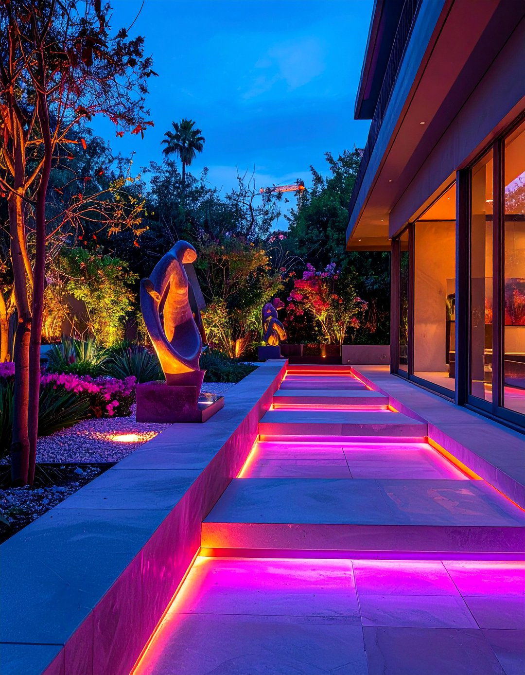 Outdoor Art Gallery - 40 Garden Lighting Ideas to Illuminate Your Outdoor Space