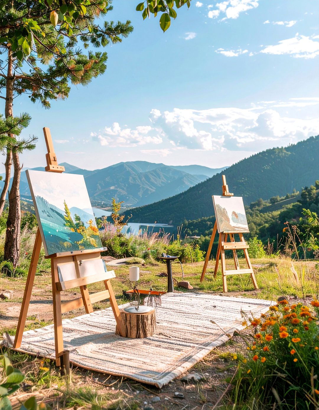 Outdoor Art Gallery - 30 RV Campsite Decorating Ideas for a Cozy Outdoor Retreat