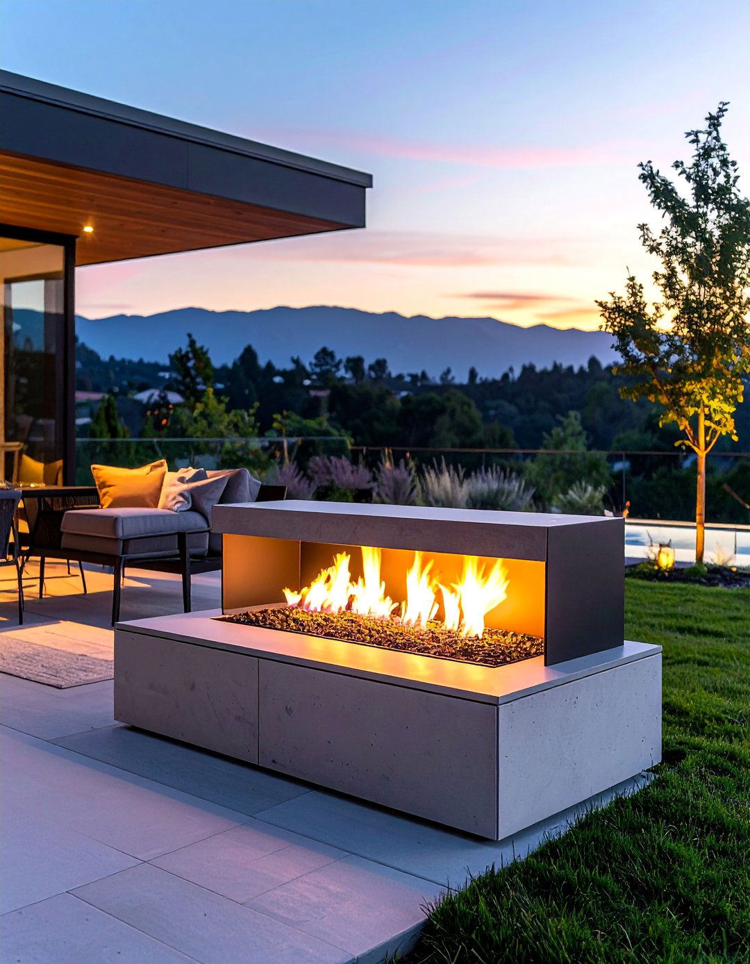 Outdoor Portable Fire Features - 40 Modern Fireplace Ideas to Warm Up Your Home