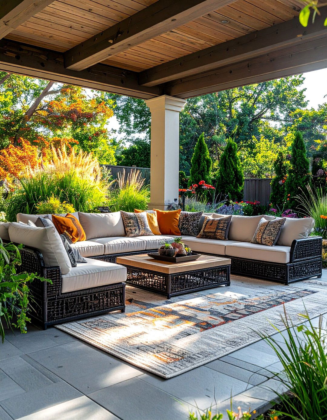 Outdoor Sofa Elegance - 40 Cozy Outdoor Seating Ideas for Your Backyard