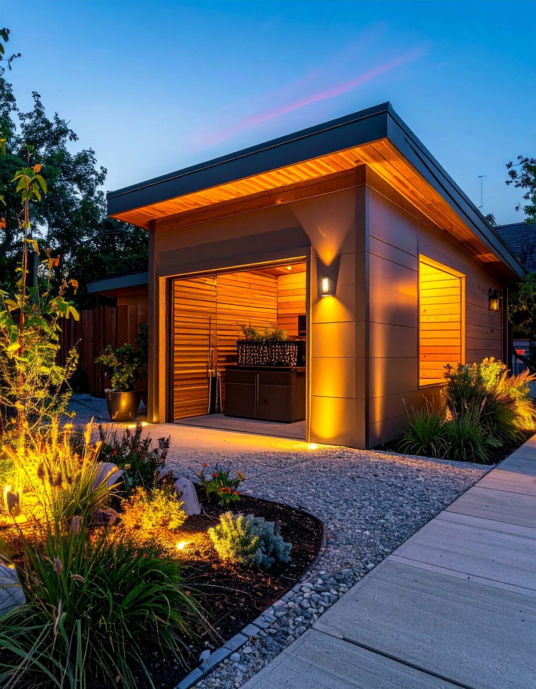 Outdoor Storage Illumination - 40 Garden Lighting Ideas to Illuminate Your Outdoor Space