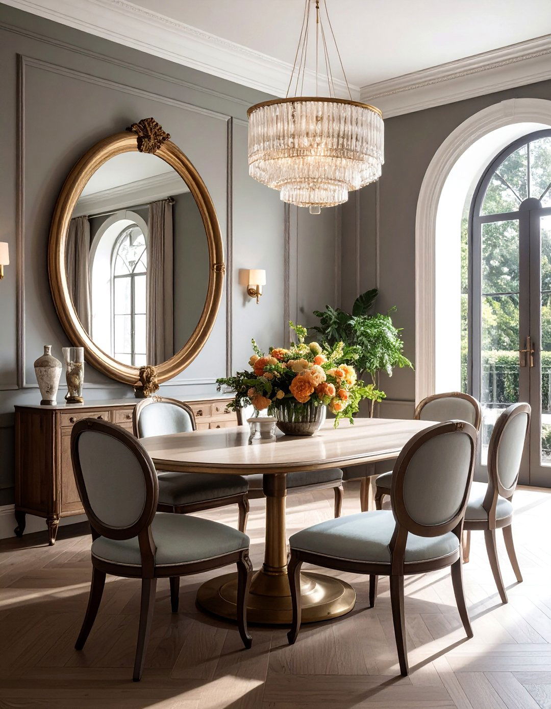 Oval Dining Room Mirror
