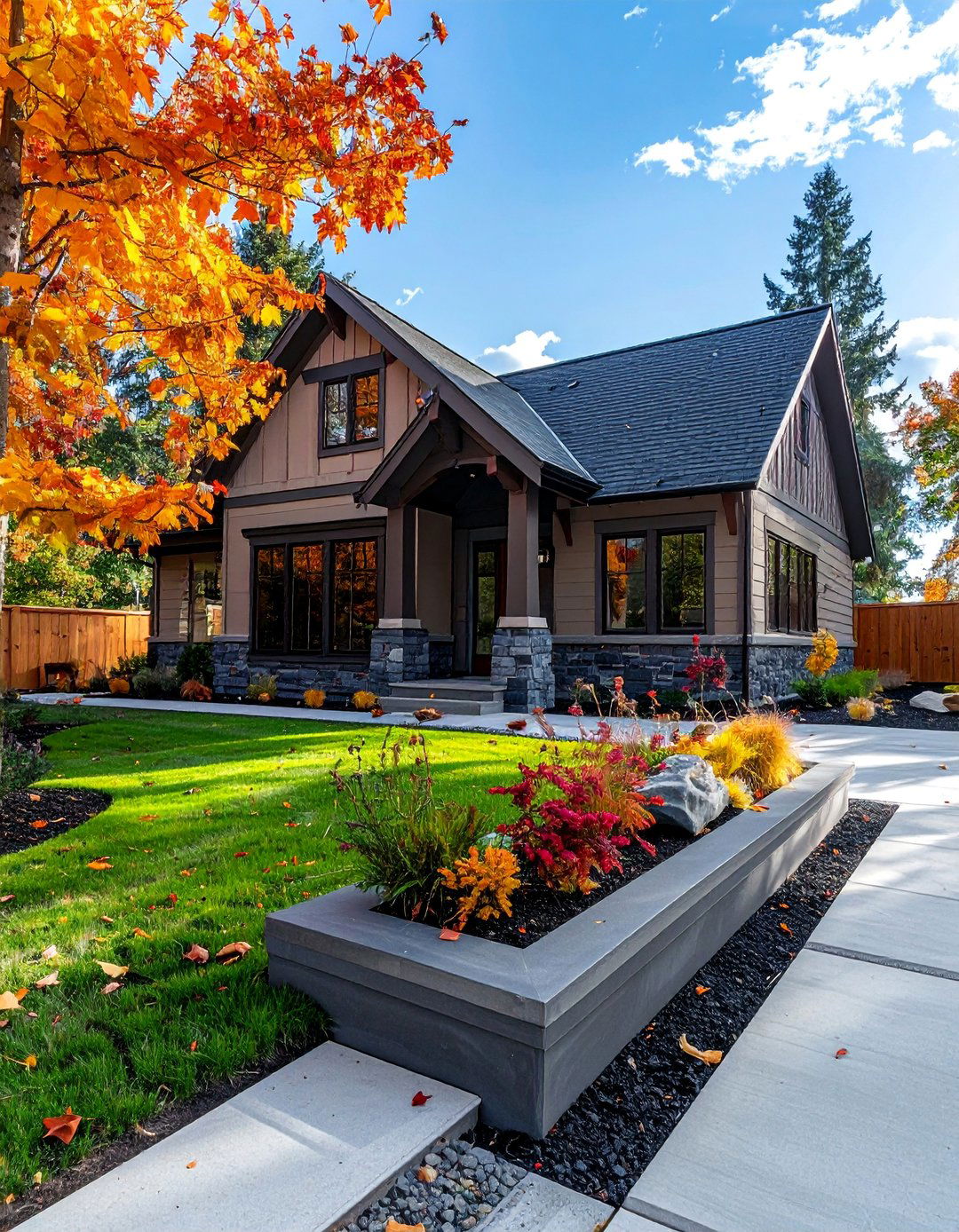 Paint Your Ranch Homes Foundation - 40 Curb Appeal Inspiration Ideas for Ranch Homes