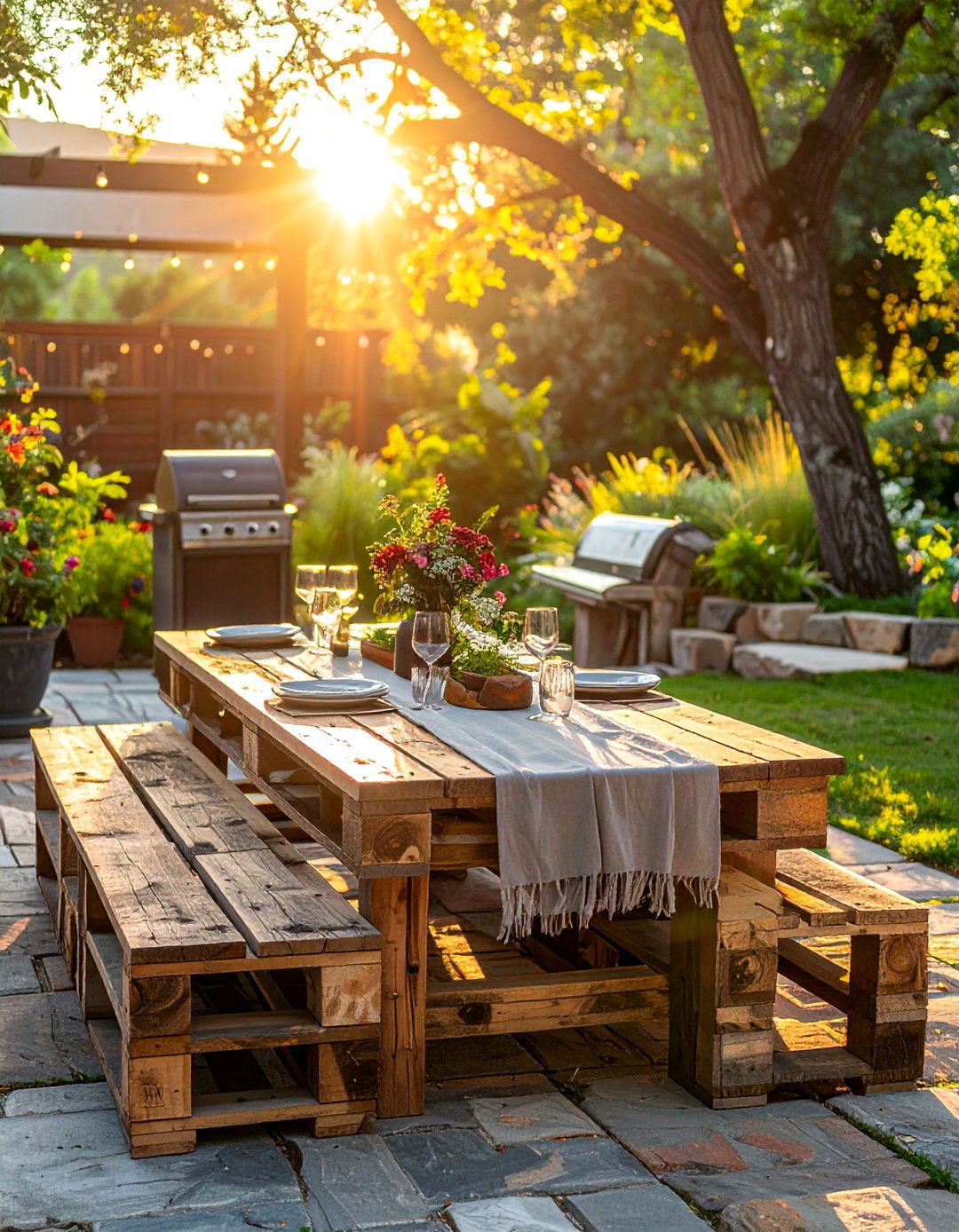 Pallet Outdoor Dining Table - 40 Creative Pallet Furniture Ideas for Your Home