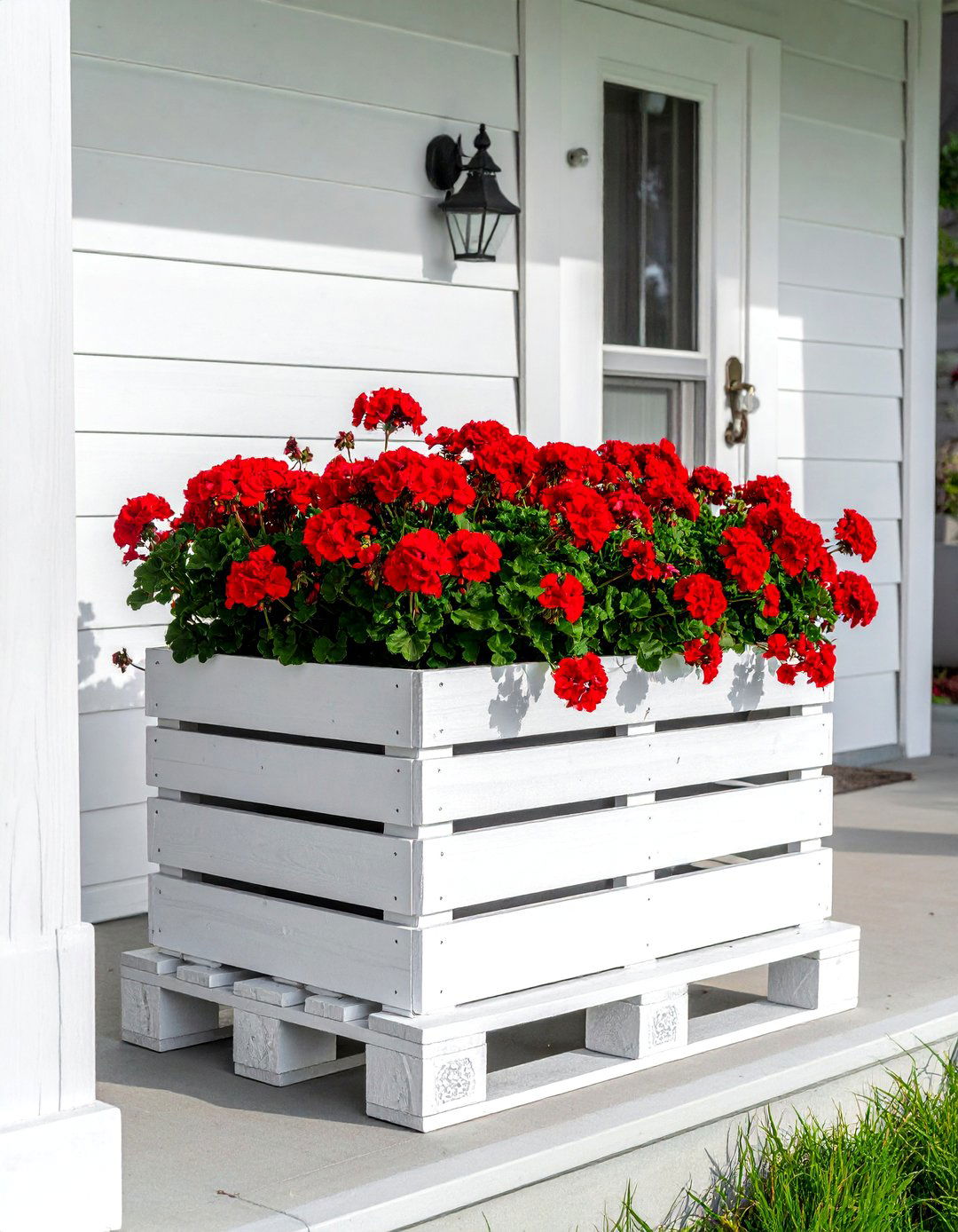 Pallet Porch Planter Box - 40 Creative Pallet Furniture Ideas for Your Home