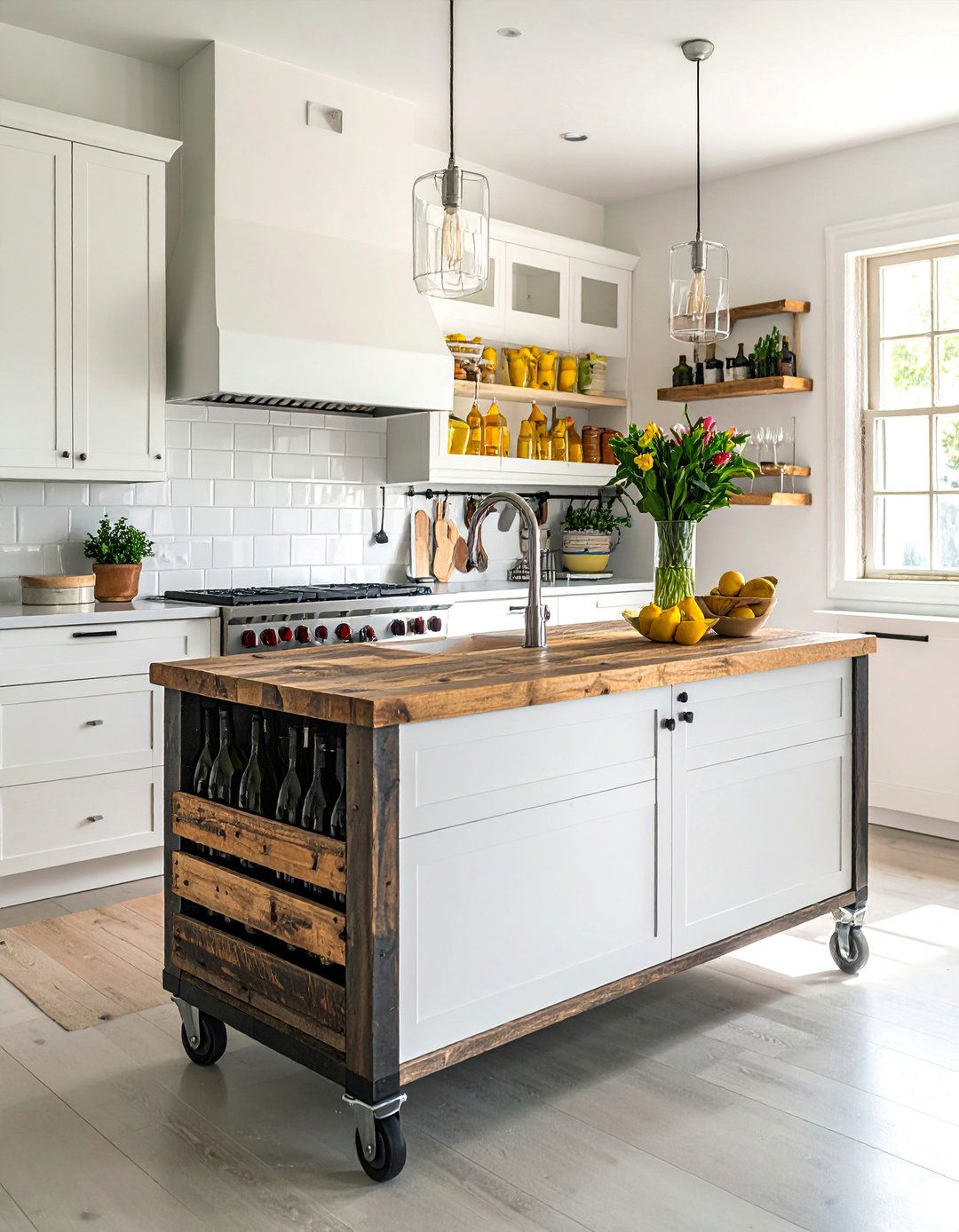 Pallet Rolling Kitchen Island - 40 Creative Pallet Furniture Ideas for Your Home