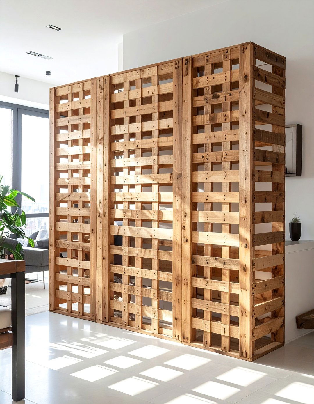 Pallet Room Divider Screen - 40 Creative Pallet Furniture Ideas for Your Home