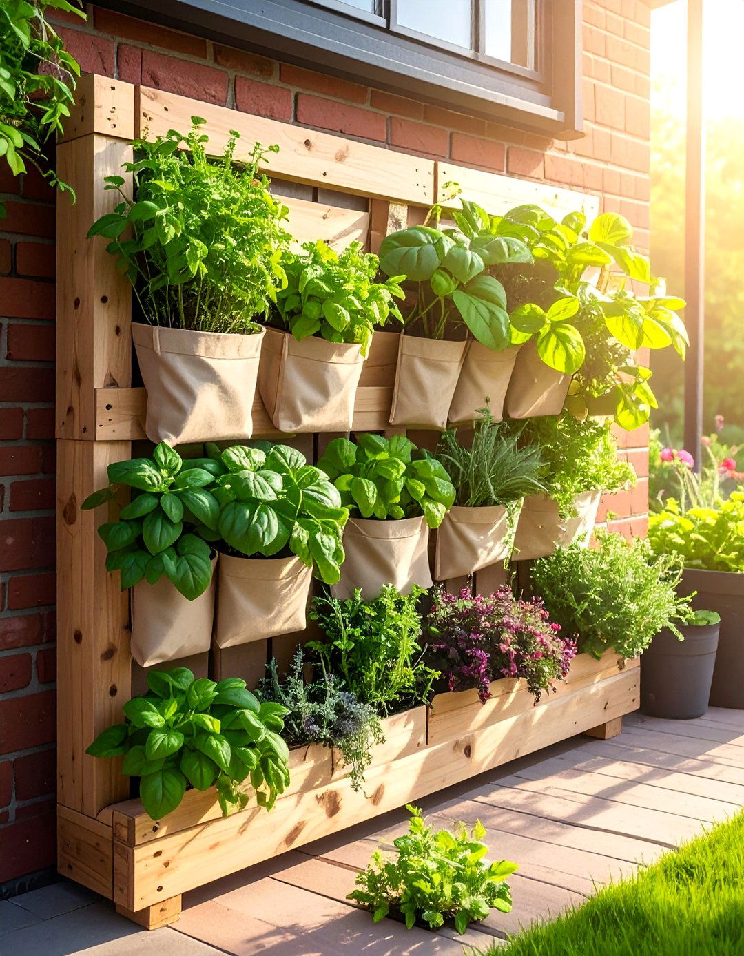 Pallet Vertical Herb Garden - 40 Creative Pallet Furniture Ideas for Your Home