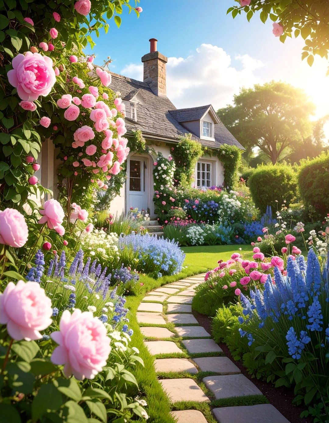 Pastel Pinks Blues and Lavenders Garden Colour Scheme - 30 Garden Colour Schemes to Brighten Your Outdoor Space