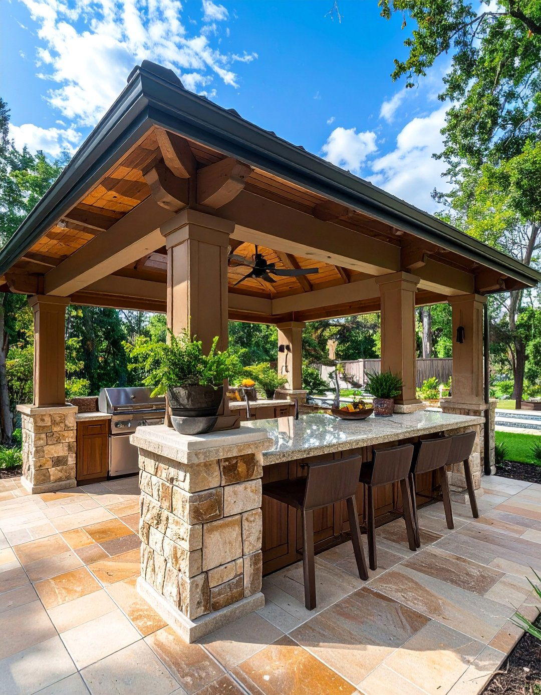Pavilion Outdoor Kitchen Structures - 25 Covered Outdoor Kitchen Ideas for Year-Round Cooking