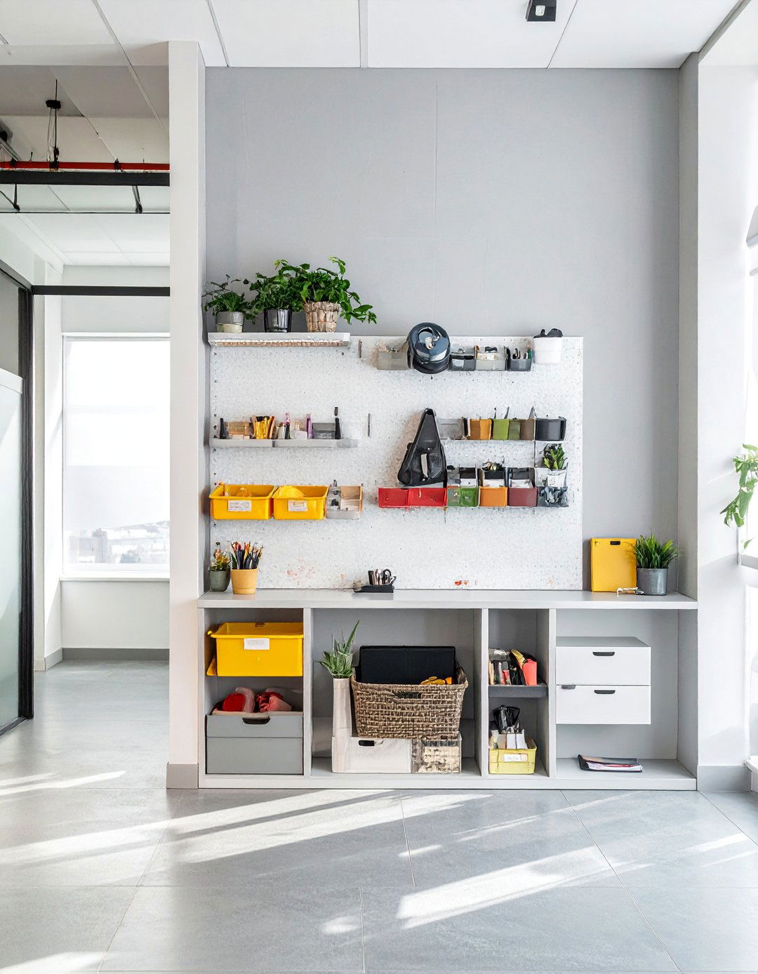 Pegboard Organization Walls - 20 Office Storage Ideas to Maximize Your Workspace