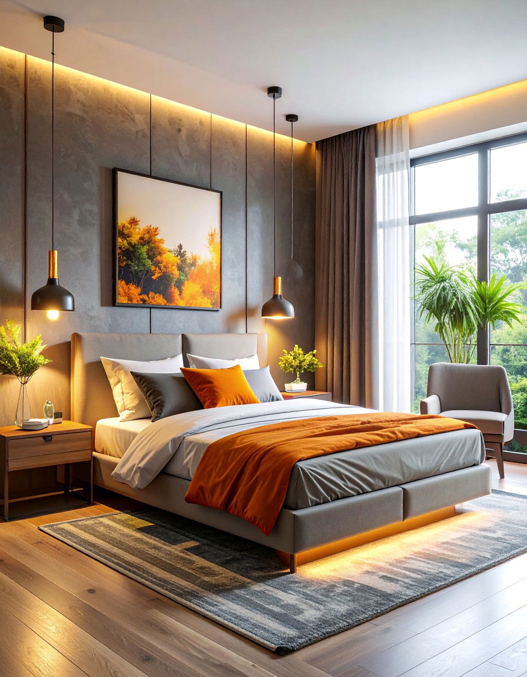 Pendant Lights as Bedside Alternatives - 15 Bright Small Bedroom Lighting Ideas for Ambiance