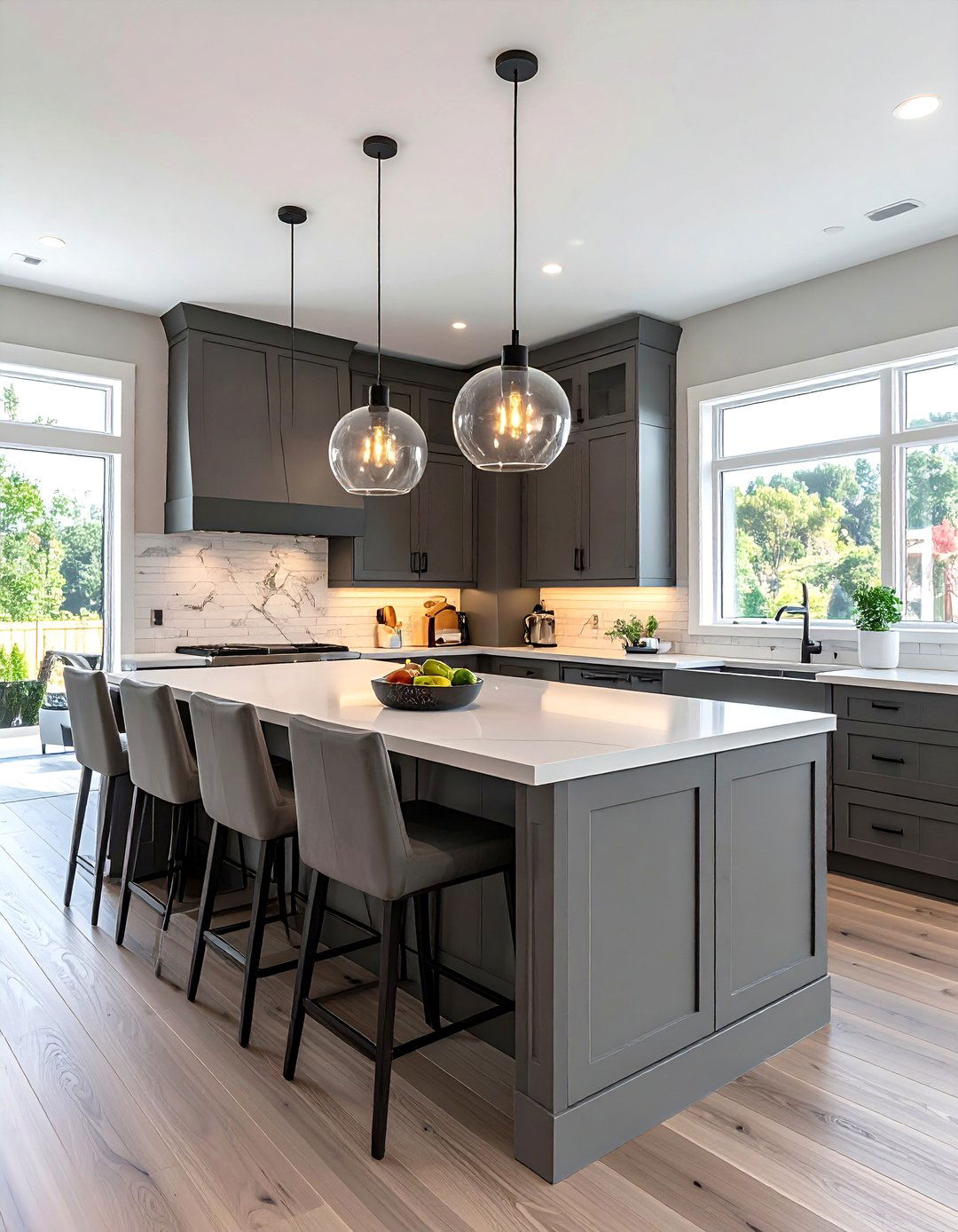 Peninsula Seating Configuration - 40 Kitchen Island Ideas for Spacious Kitchens
