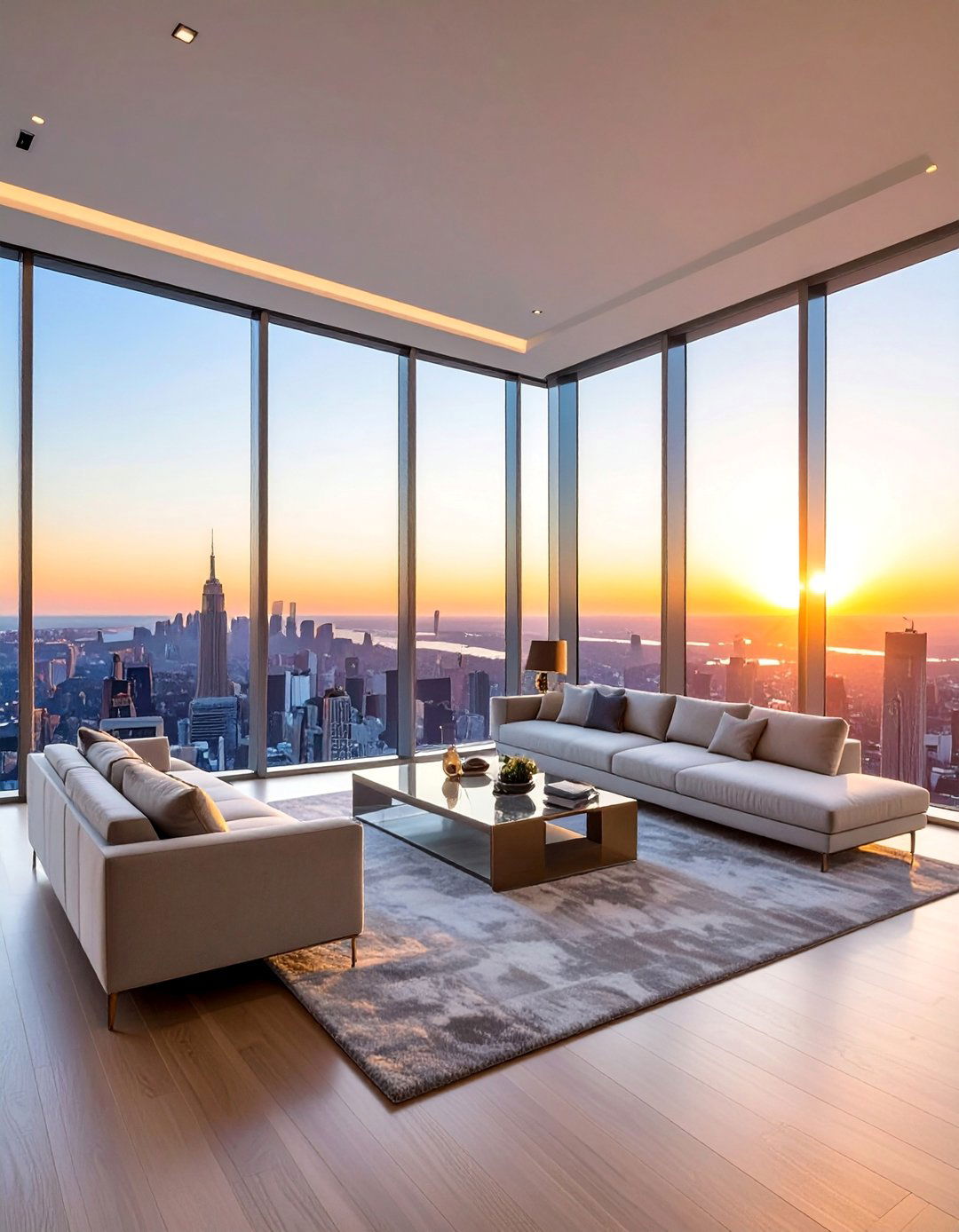 Penthouse Design Embracing Floor to Ceiling Window Walls - 25 Penthouse Design Ideas for Luxurious Urban Living
