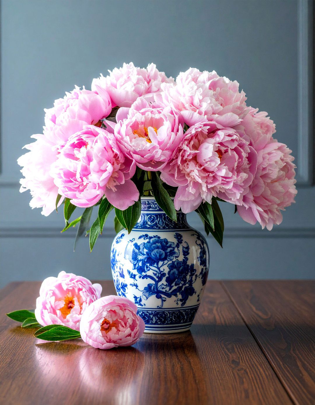 Peony Spring Centerpiece in a Ginger Jar - 25 Spring Centerpiece Ideas for a Fresh Look