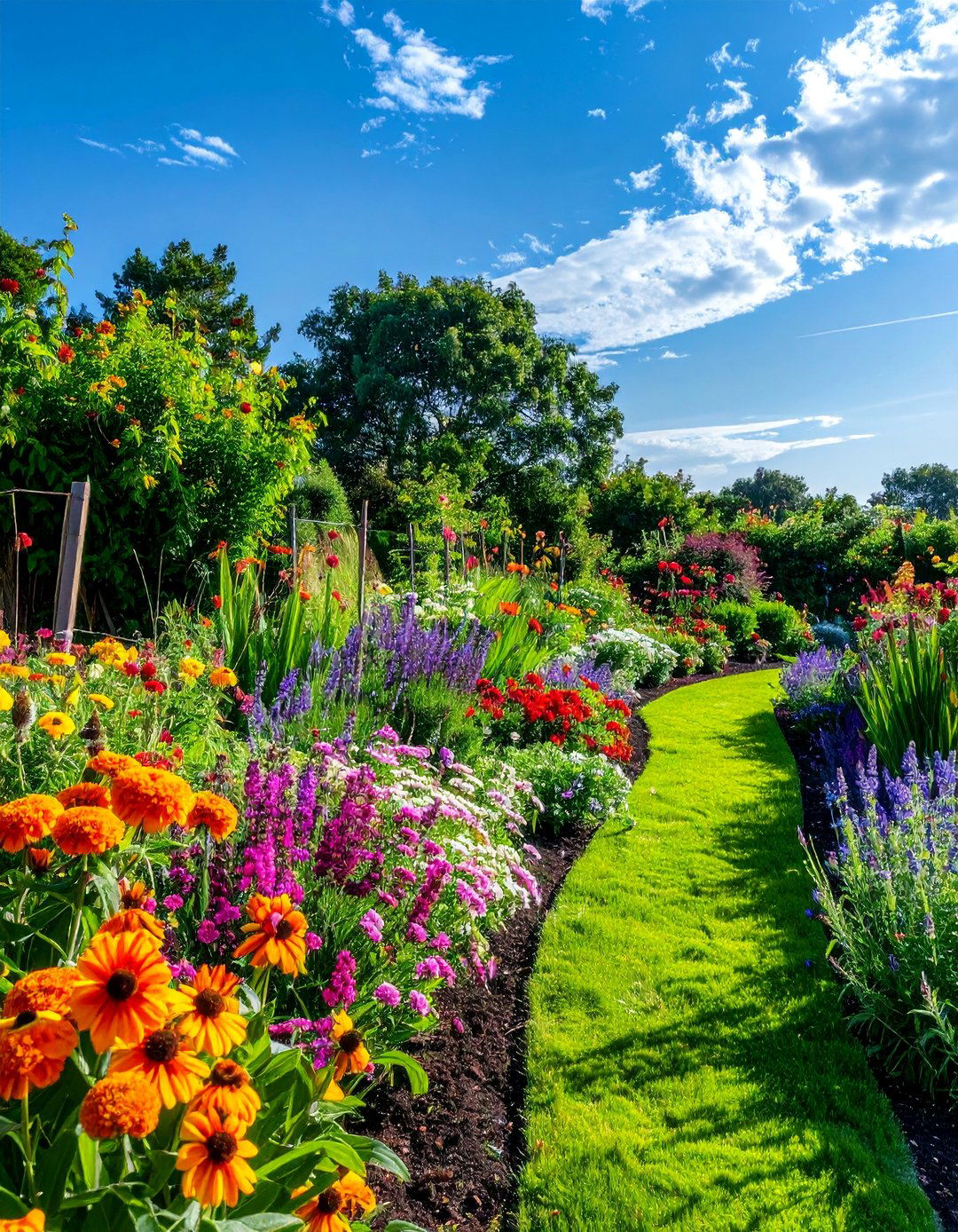 Perennial Cutting Border - 40 English Garden Design Ideas for a Timeless Landscape