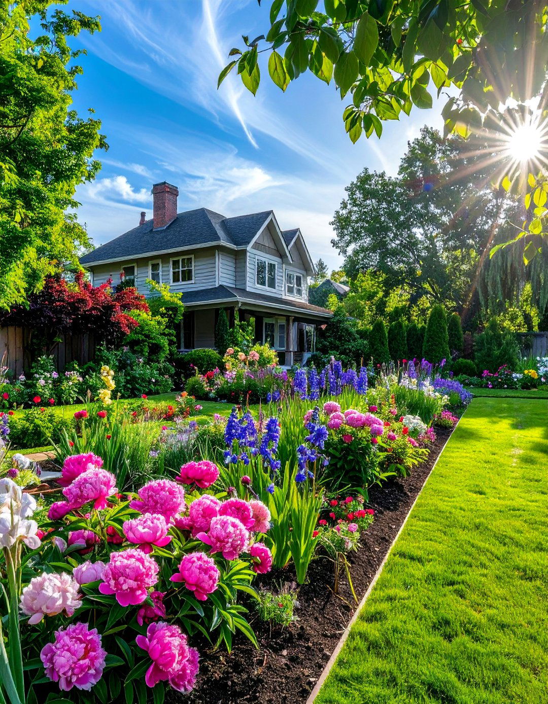 Perennial Cutting Gardens - 40 Front Yard Landscaping Ideas to Boost Curb Appeal