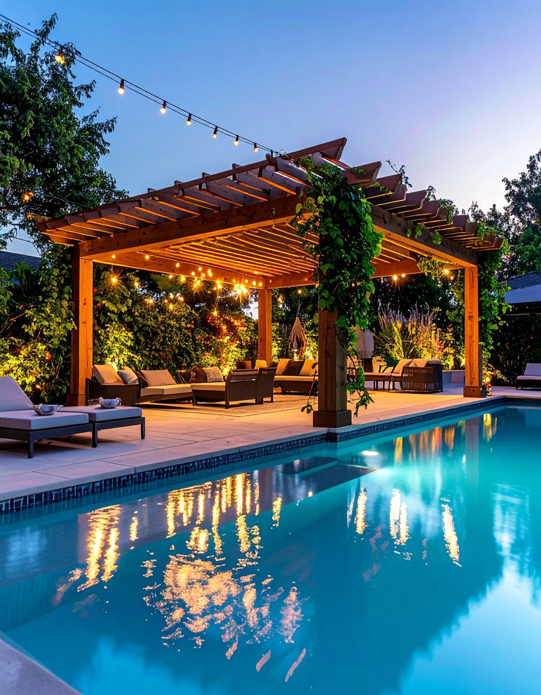 Pergola Style Pool Gazebo - 15 Pool Gazebo Ideas for a Relaxing Backyard Retreat