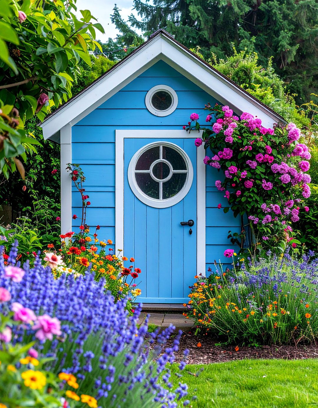 Periwinkle Blue Garden Shed Color - 20 Shed Color Ideas to Transform Your Outdoor Space