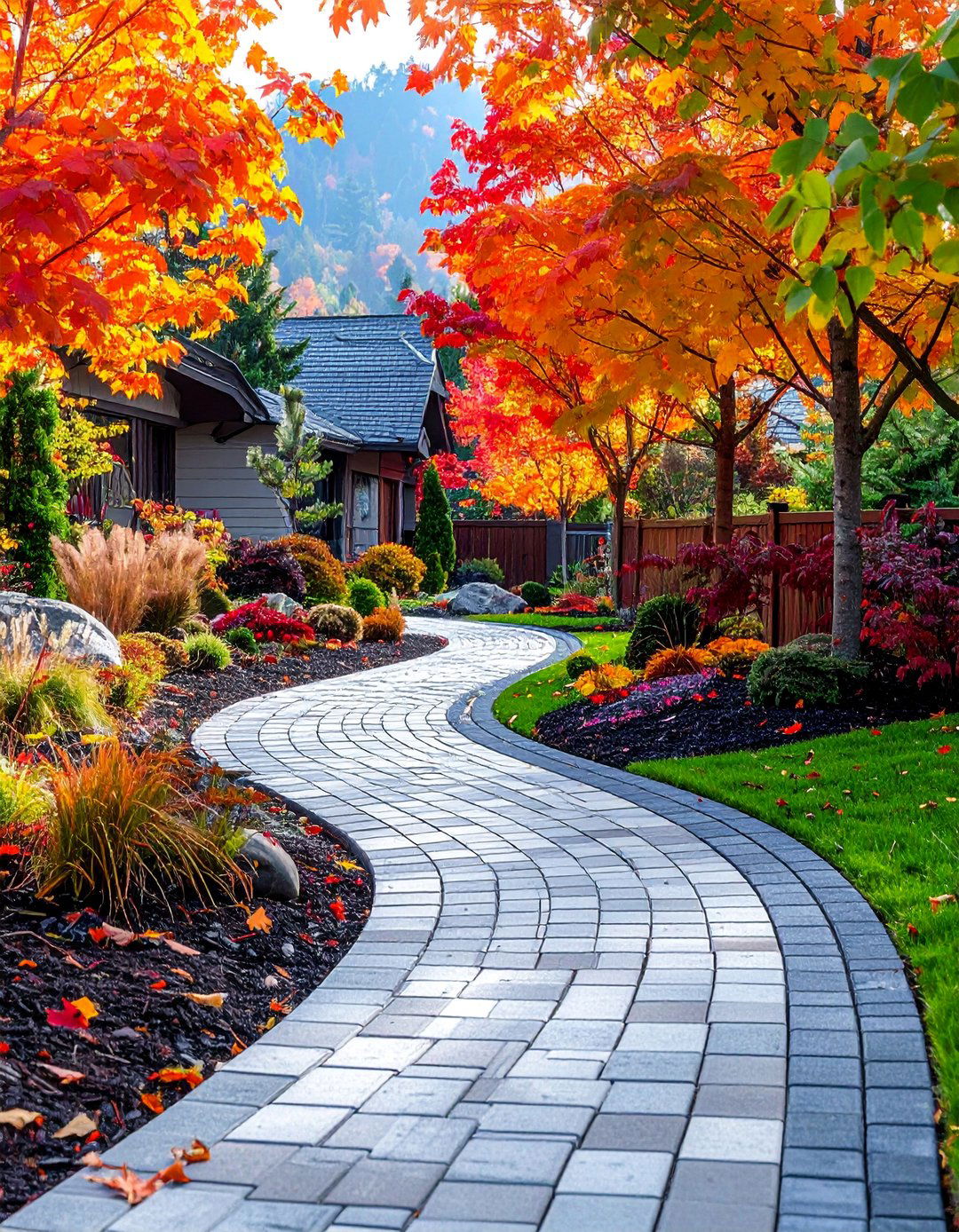 Permeable Paver Borders - 30 Driveway Edging Ideas to Enhance Your Curb Appeal