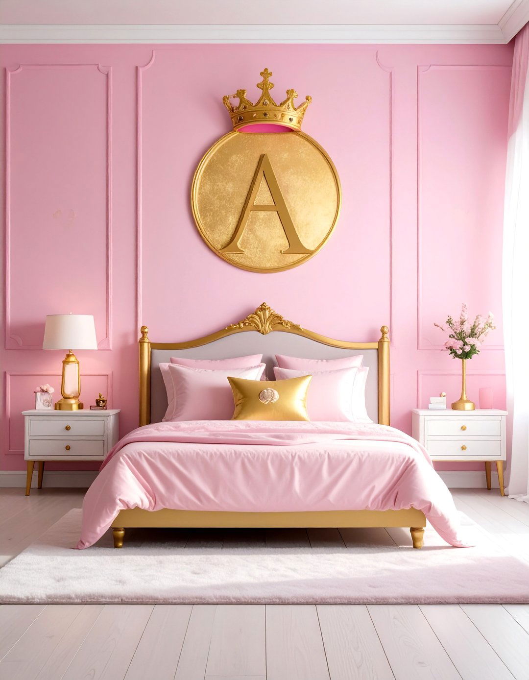 Personalized Royal Crest Wall Decor - 25 Princess Room Ideas for a Dreamy Kids Room