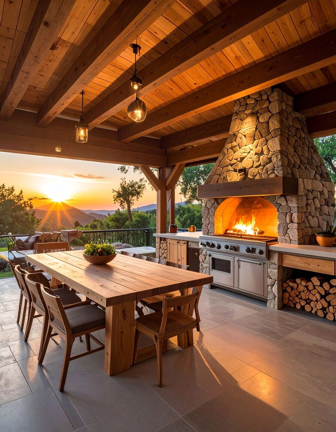 Pizza Oven Pavilion Kitchens - 25 Covered Outdoor Kitchen Ideas for Year-Round Cooking