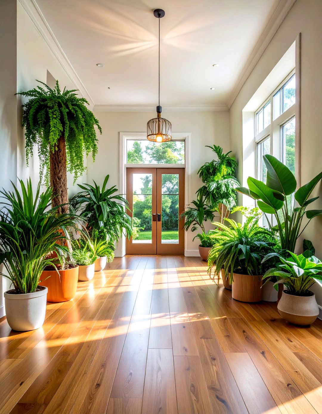 Plant Paradise Entry - 50 Foyer Decor Ideas to Make a Grand First Impression
