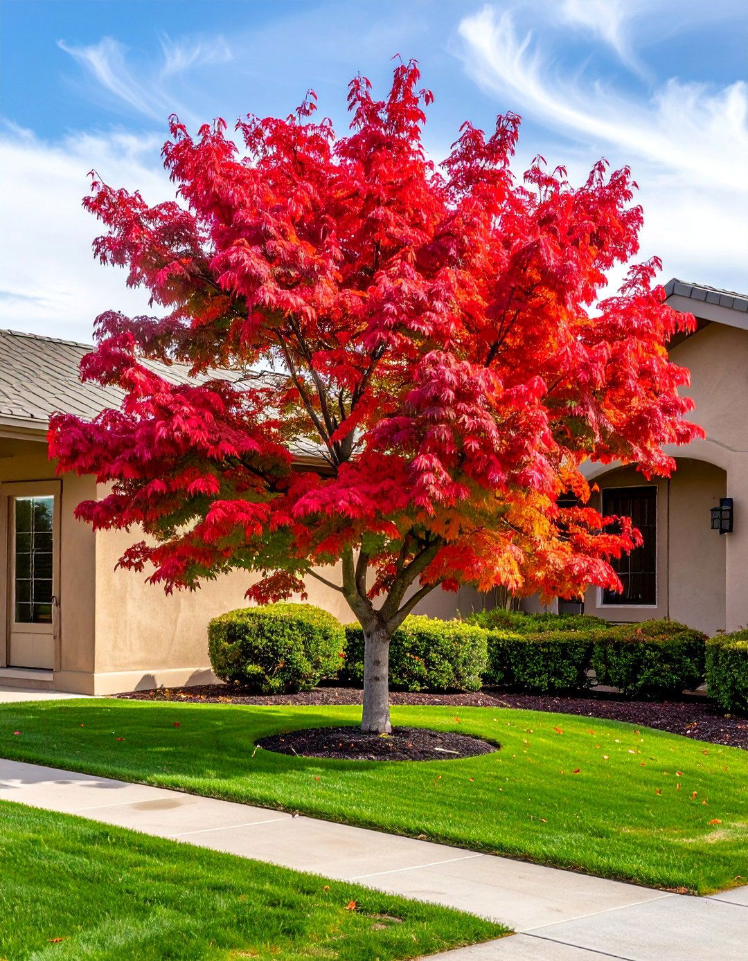 Plant a Specimen Tree to Anchor Your Ranch Home Landscape - 40 Curb Appeal Inspiration Ideas for Ranch Homes