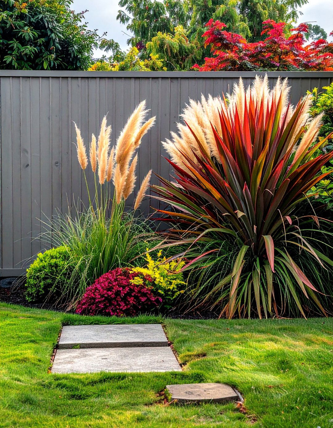 Planting Bold Architectural Plants in a Narrow Garden - 20 Narrow Garden Ideas to Maximize Small Spaces