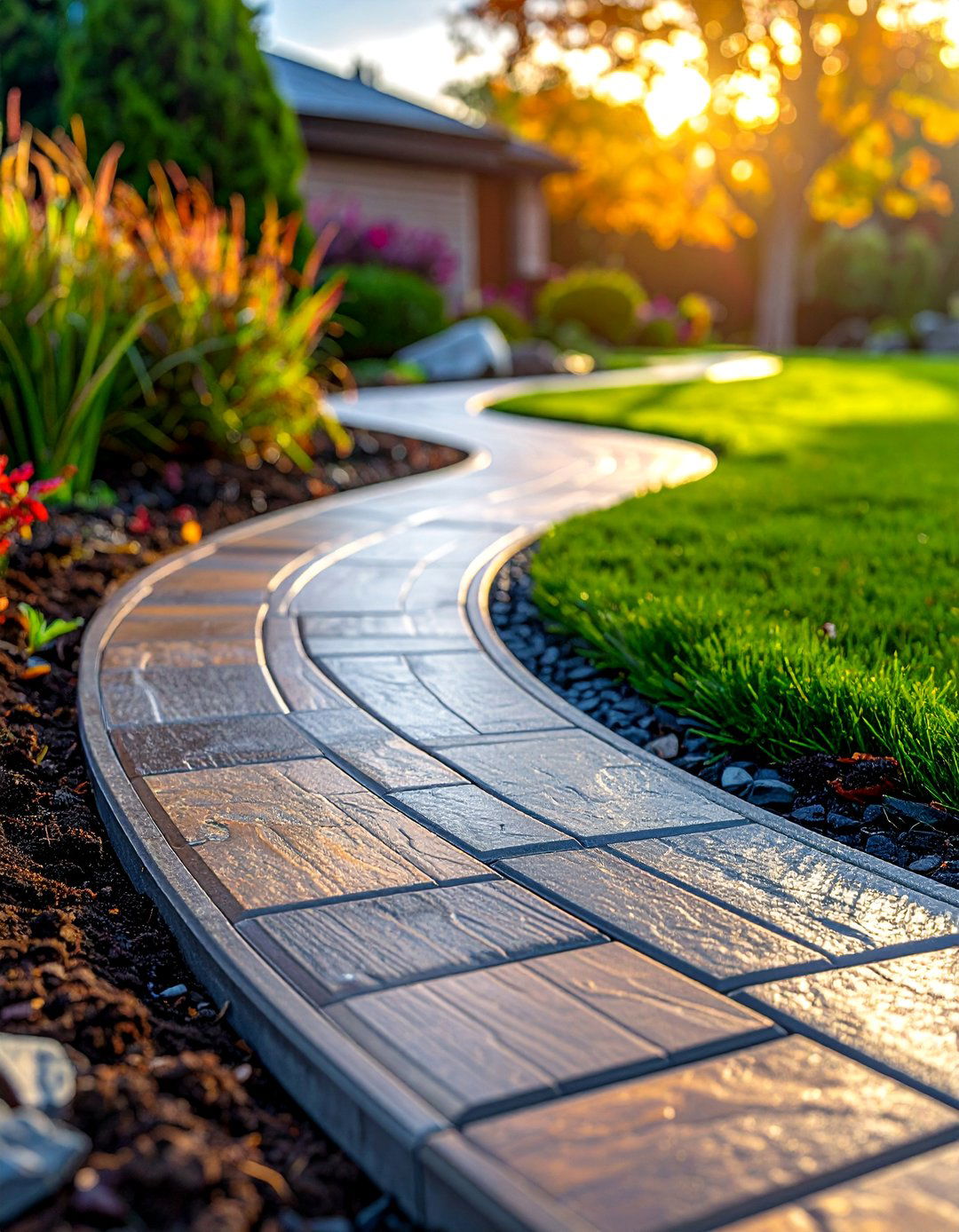 Plastic Bender Board Systems - 30 Driveway Edging Ideas to Enhance Your Curb Appeal
