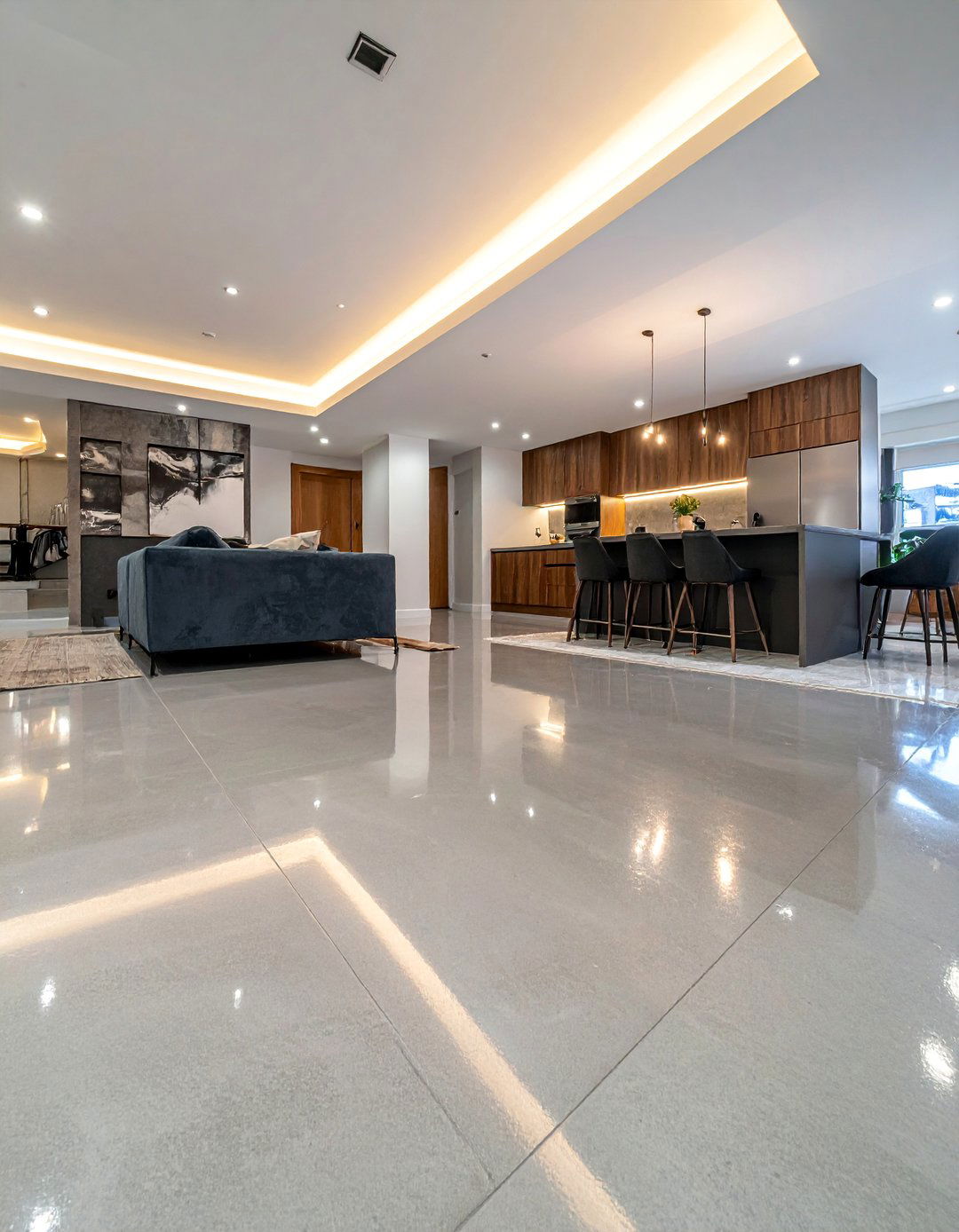 Polished Concrete Basement Floor - 20 Concrete Basement Floor Ideas for a Modern Look