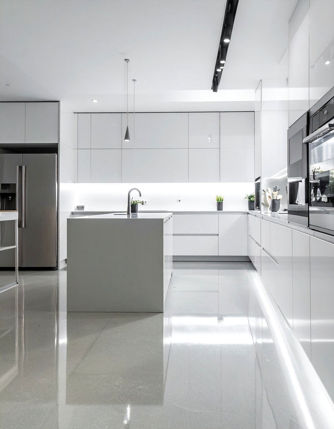 Polished Concrete Floor Kitchen for High Gloss Shine - 25 Concrete Floor Kitchen Ideas for a Sleek Look