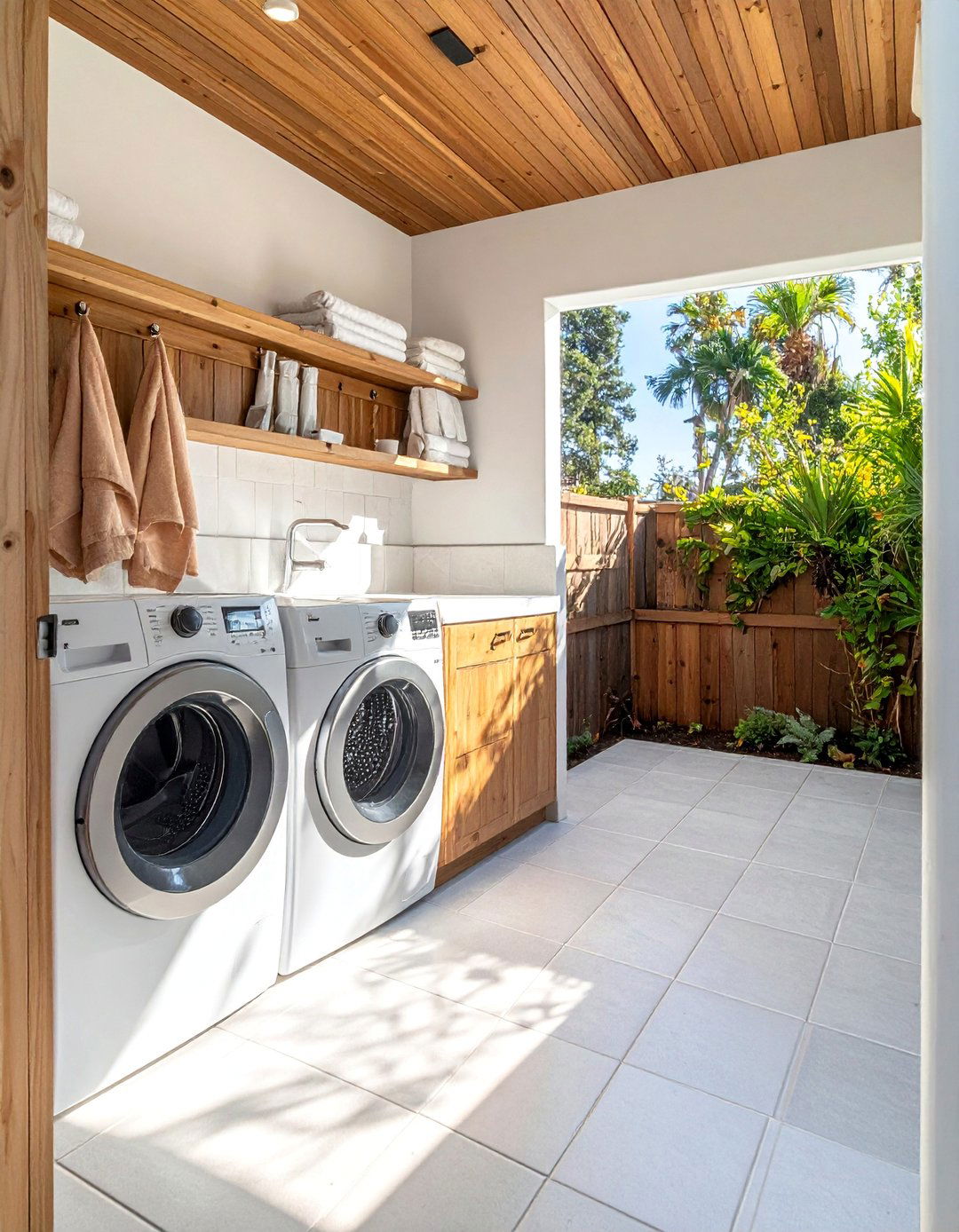 Pool House Outdoor Laundry Room - 30 Outdoor Laundry Room Ideas for Functionality