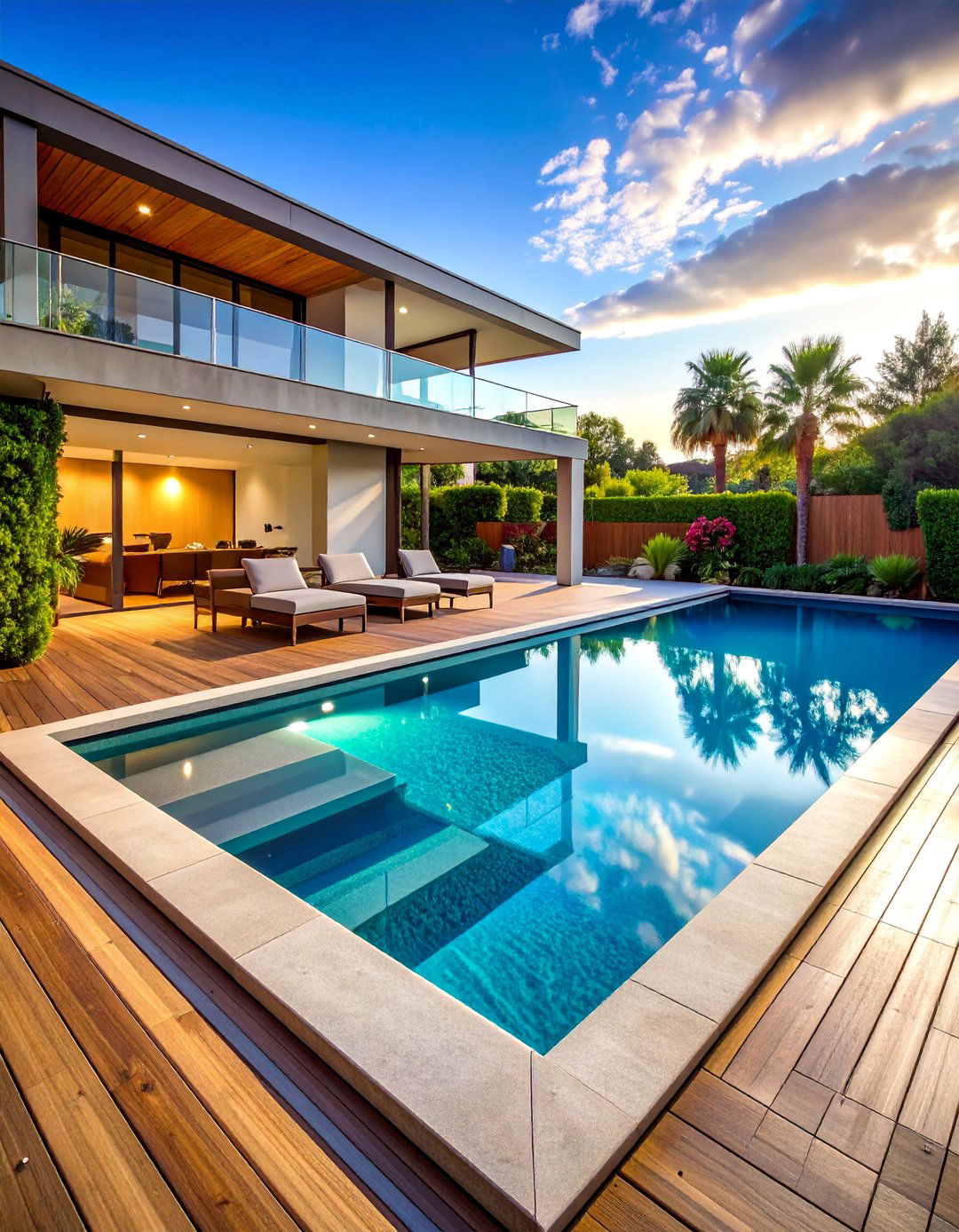 Pool with Multi Level Deck Design - 30 Luxury Swimming Pool Design Ideas for Your Backyard