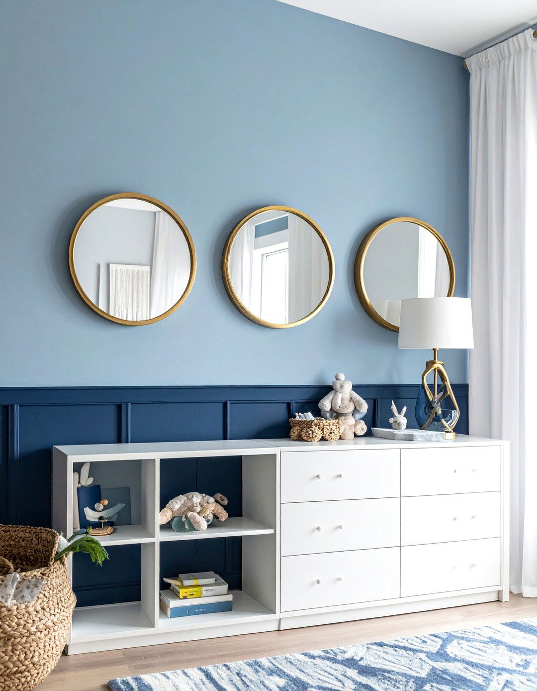 Porthole Shaped Mirrors - 20 Ocean-themed Nursery Ideas for a Calm and Serene Space