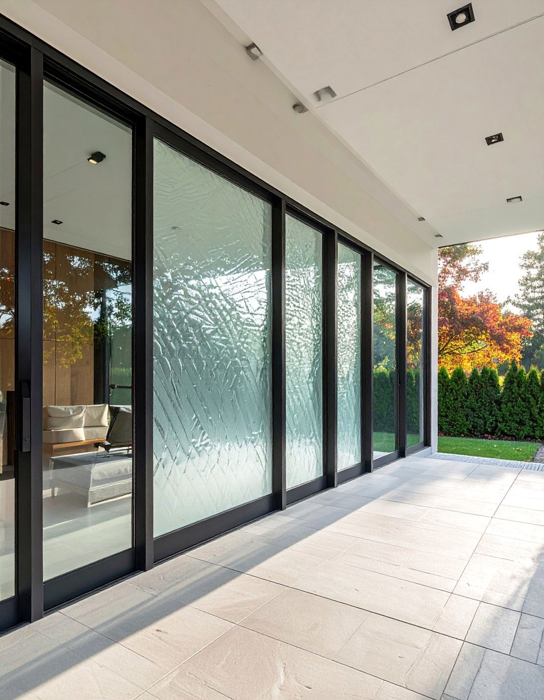 Privacy Glass Panel Configuration - 40 Glass Porch Design Ideas to Brighten Your Home