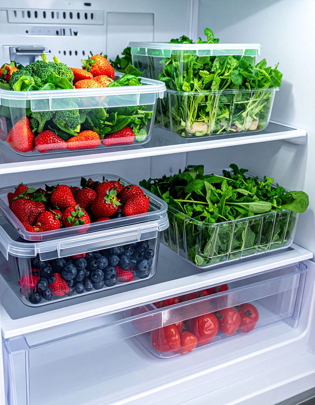 Produce Preservation Containers - 20 Refrigerator Organization Ideas for a Tidy Kitchen