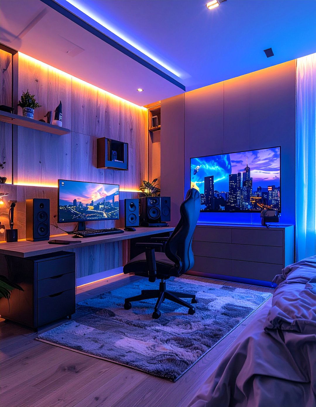 Professional Video Conferencing Setup - 40 Bedroom Office Ideas for a Productive Space