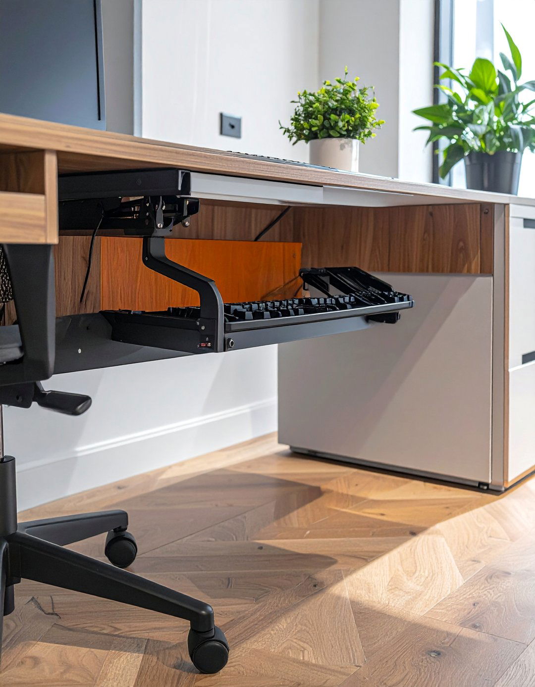 Pull Out Desk Accessories - 20 Office Storage Ideas to Maximize Your Workspace
